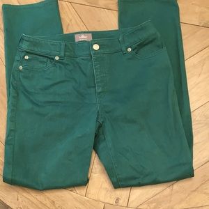 Chico's SO SLIMMING green denim jeans, 1.5
